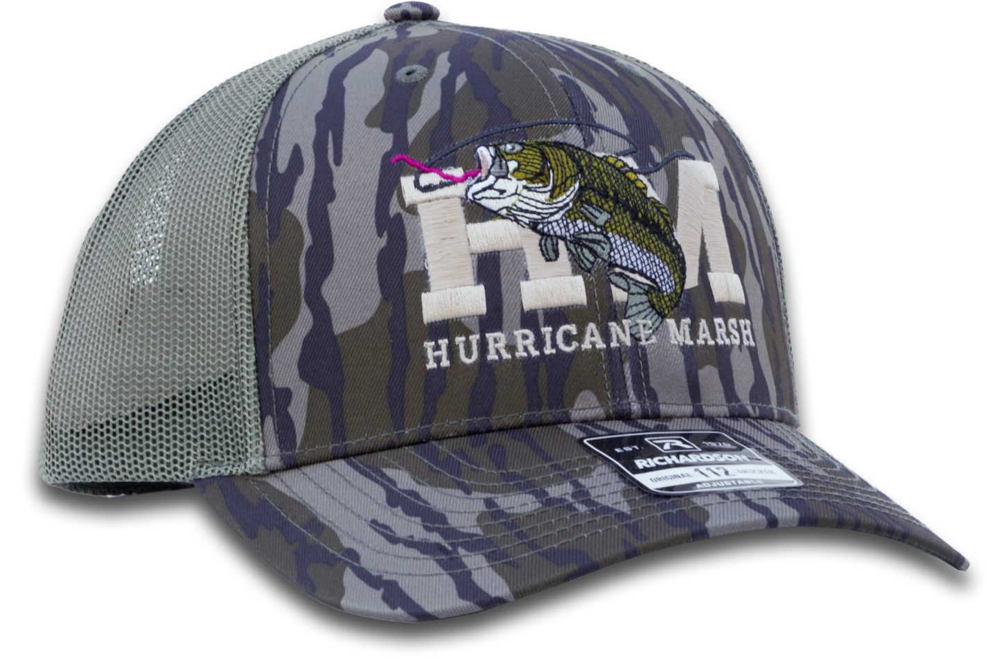 The Bass Richardson 112 Hat - Mossy Oak Bottomland – Hurricane