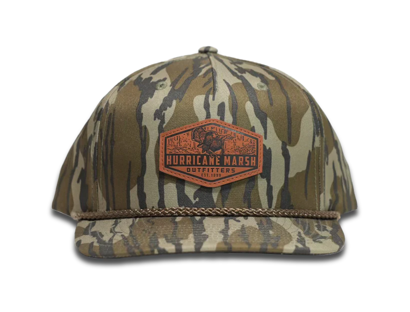 The Boss Leather Patch Richardson 268 Roper Hat - Mossy Oak