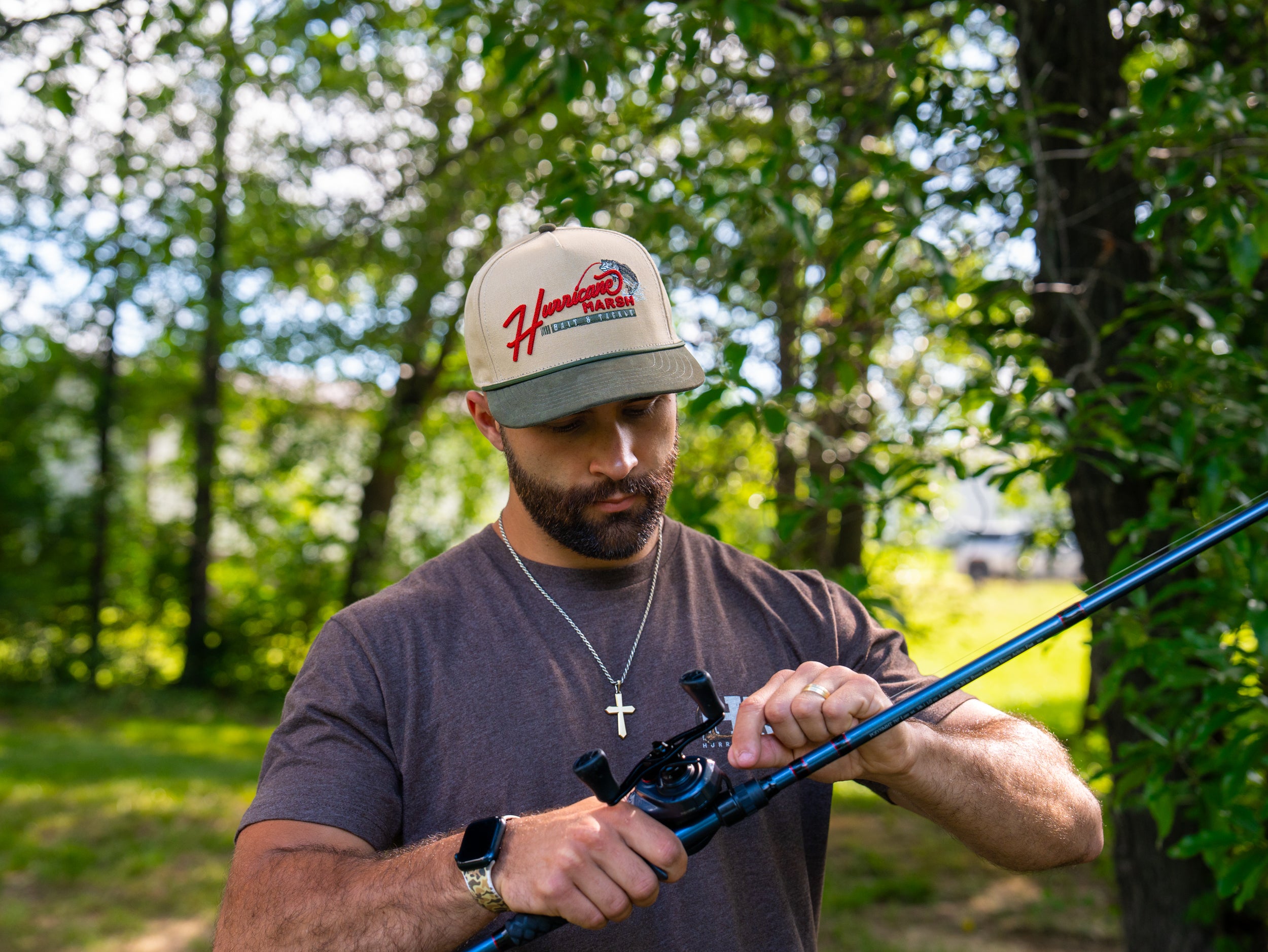 cane fishing pole bass pro shop The Tackle Shop Bass Pro-Style Hat – Hurricane Marsh Outfitters