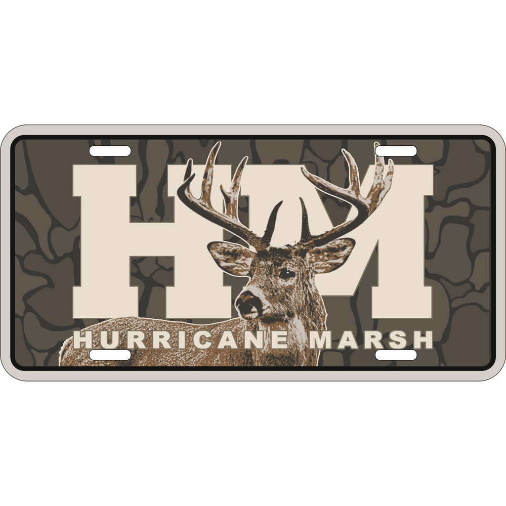 HM Trophy Buck License Plate