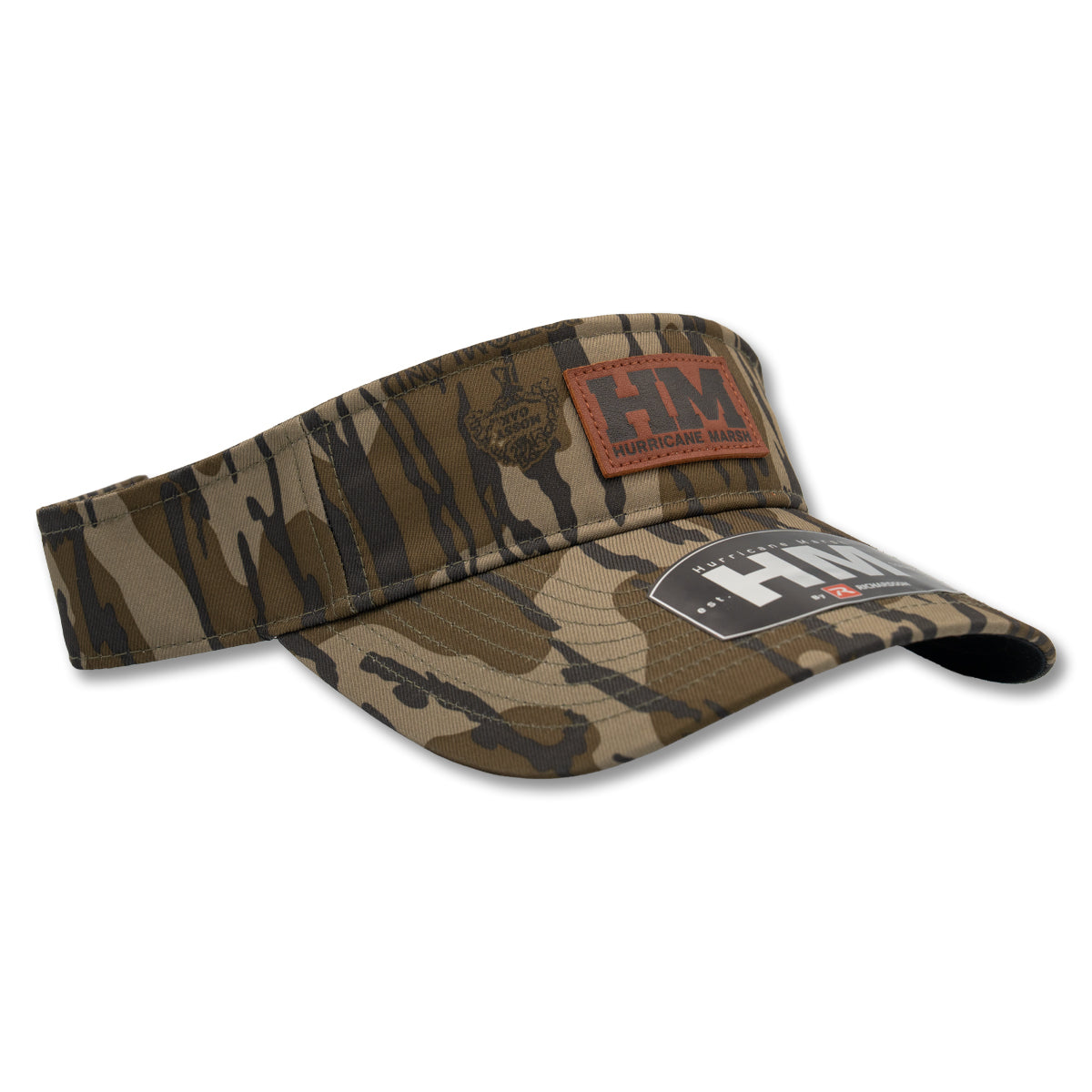 HM Leather Patch Bottomland Visor – Hurricane Marsh Outfitters