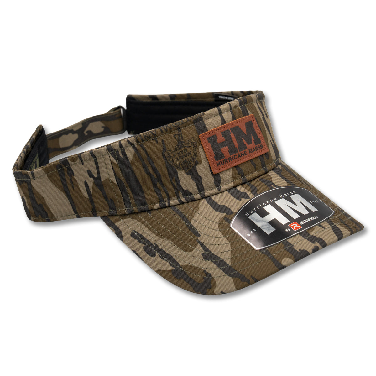 HM Leather Patch Bottomland Visor – Hurricane Marsh Outfitters