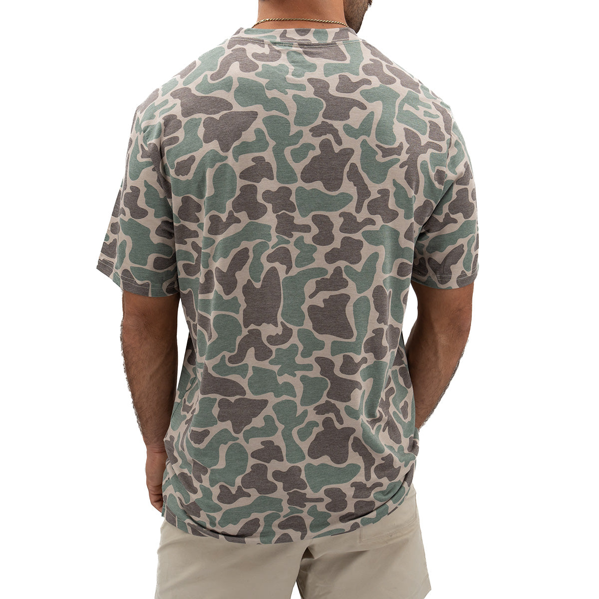 Migrator Performance Tee - Marsh Green Camo – Hurricane Marsh