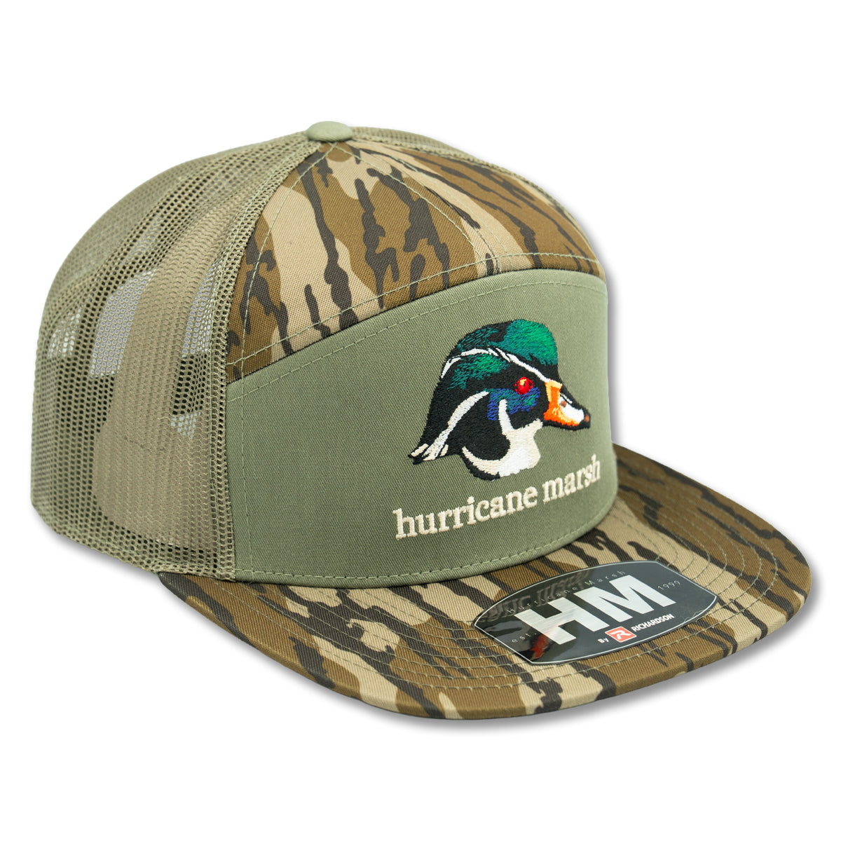 The Woodie Richardson 7 Panel Hat - Mossy Oak Bottomland