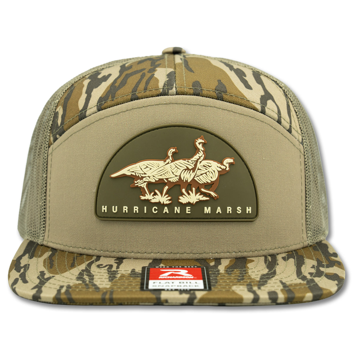 Tres Pavos Turkey Richardson 7 Panel Rubber Patch - Mossy Oak