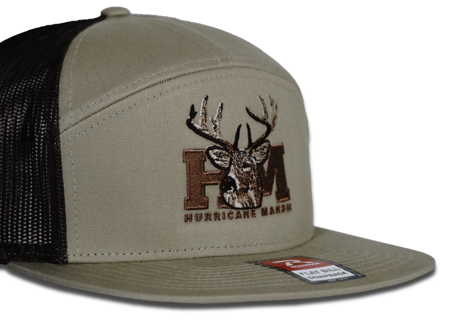 The Trophy Buck Richardson 7 Panel Hat - Khaki/Brown – Hurricane