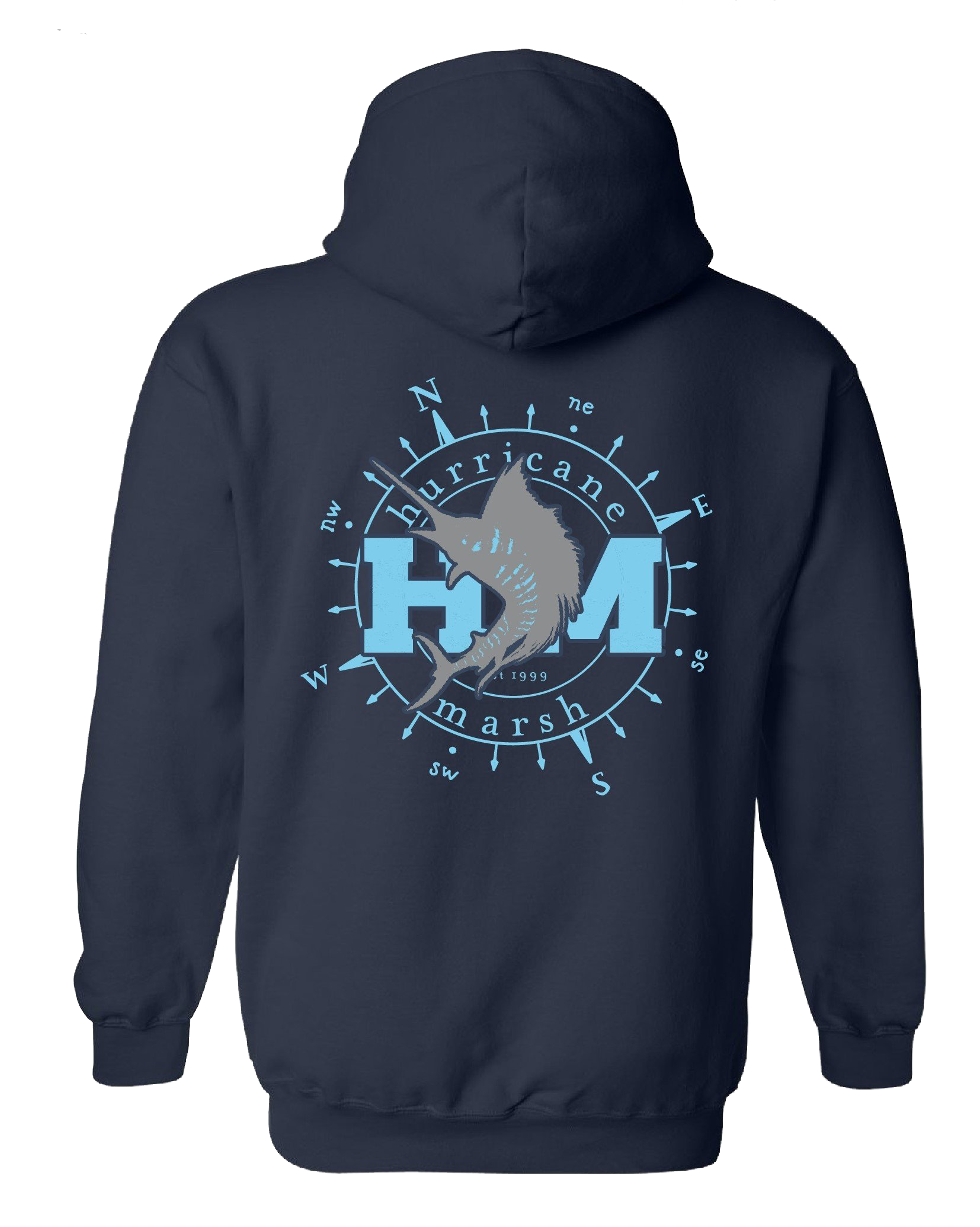 Blue cotton hoodie online