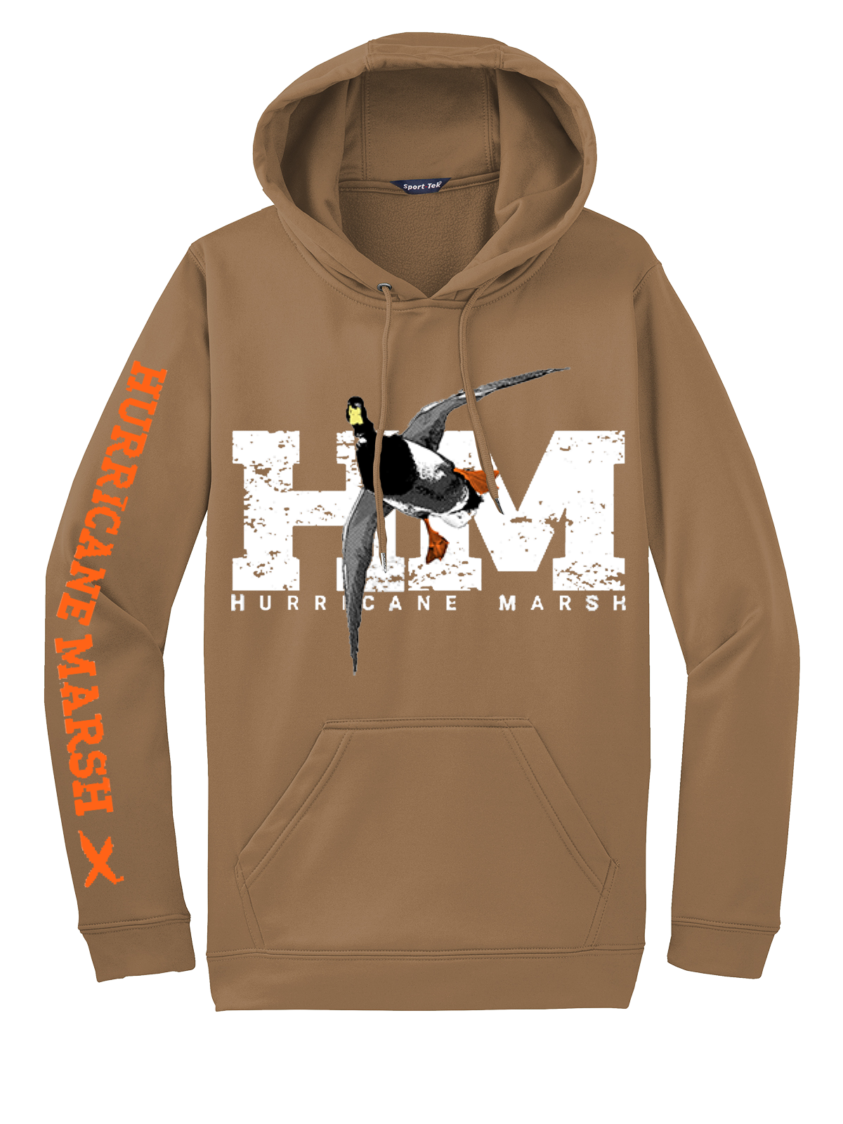 Red Leg Woodland Brown Performance Hoodie Hurricane Marsh Outfitters