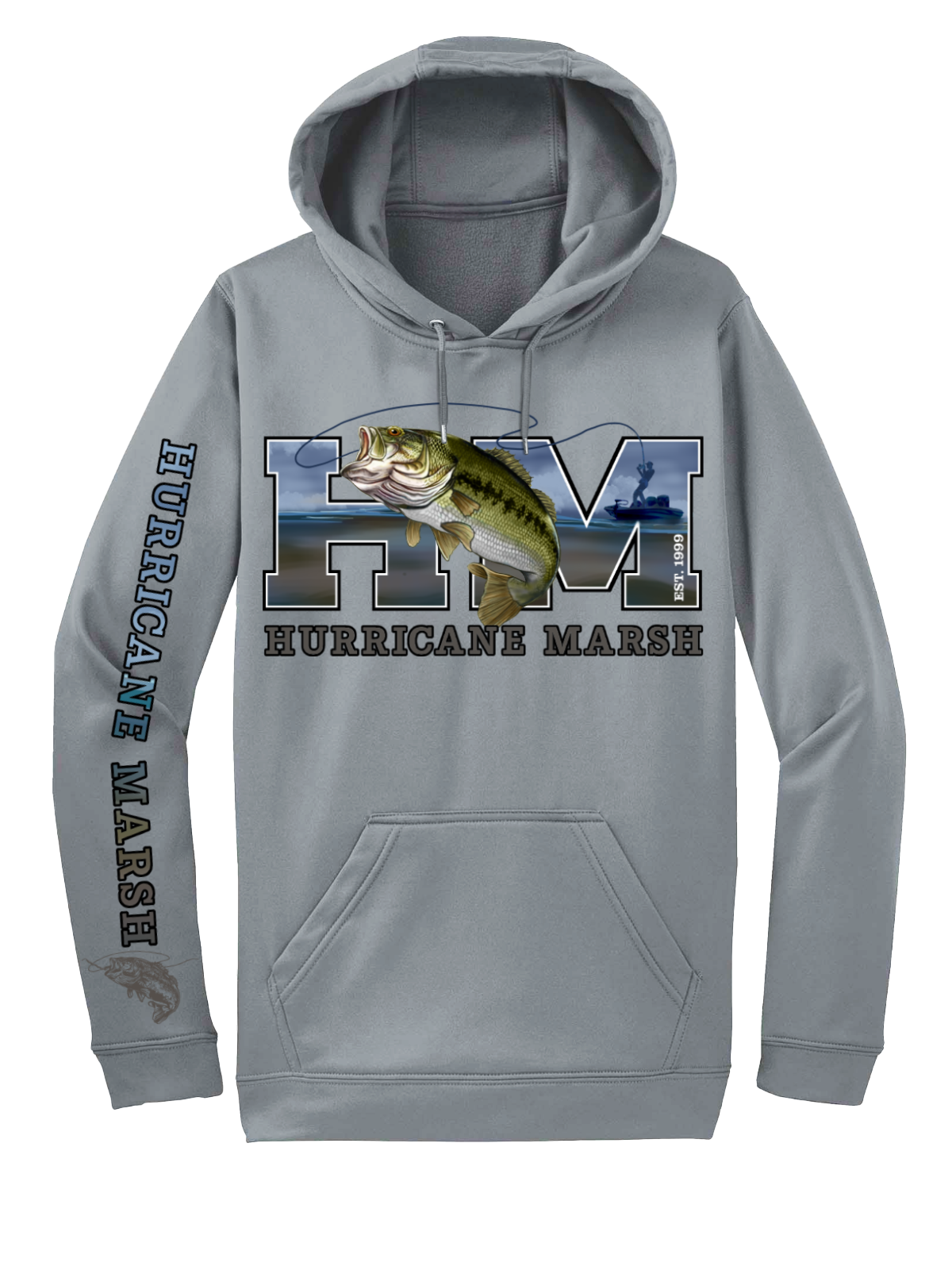 Bass Angler Performance Hoodie – Hurricane Marsh Outfitters