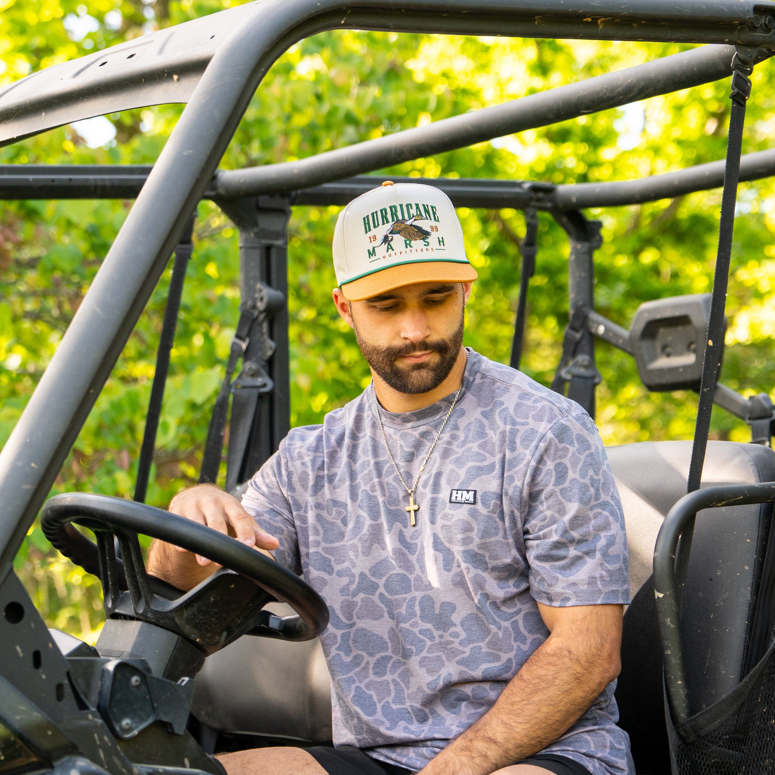 90's Pintail Pro-Style Hat - Offwhite/Bronze – Hurricane Marsh