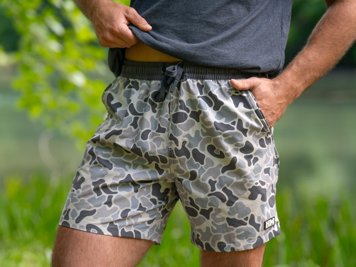 Athletic Short - Slate Camo – Hurricane Marsh Outfitters