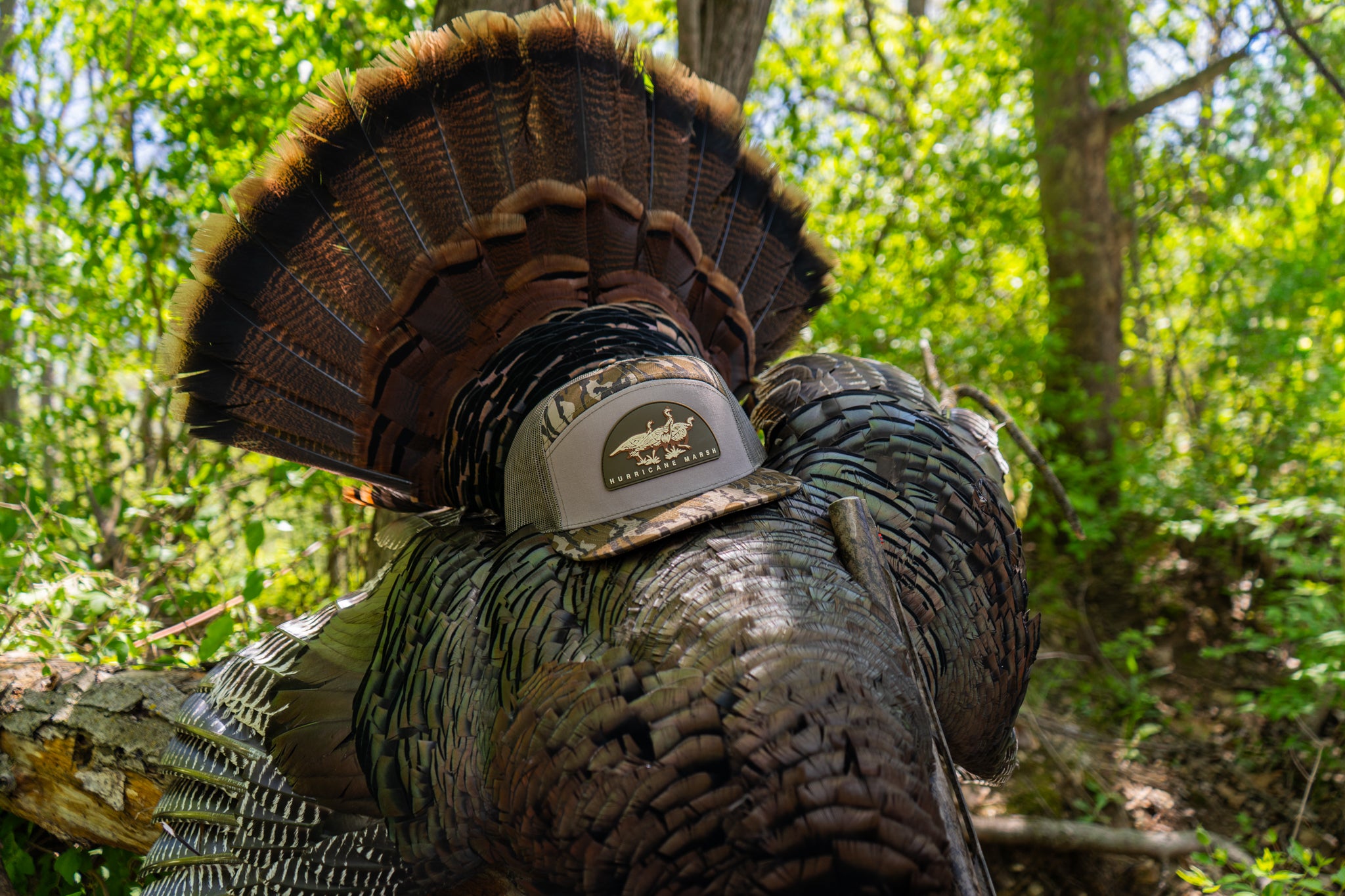 Tres Pavos Turkey Richardson 7 Panel Rubber Patch - Mossy Oak