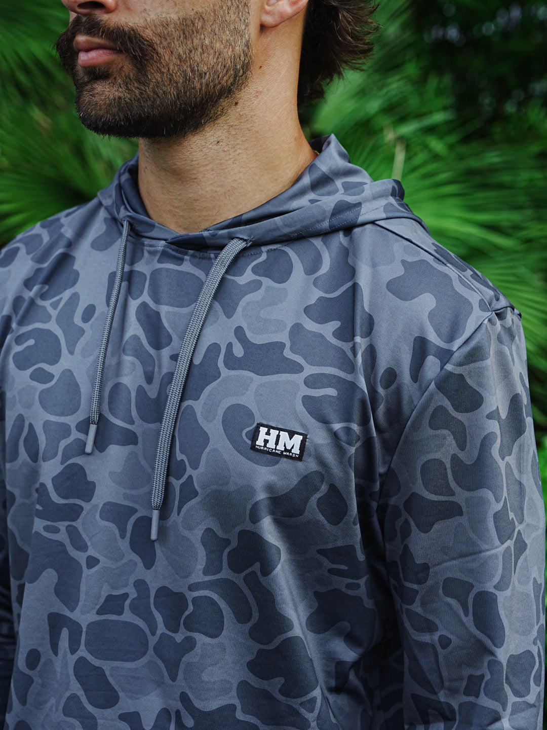 Pursuit Performance Hoodie - Gunmetal Camo – Hurricane Marsh