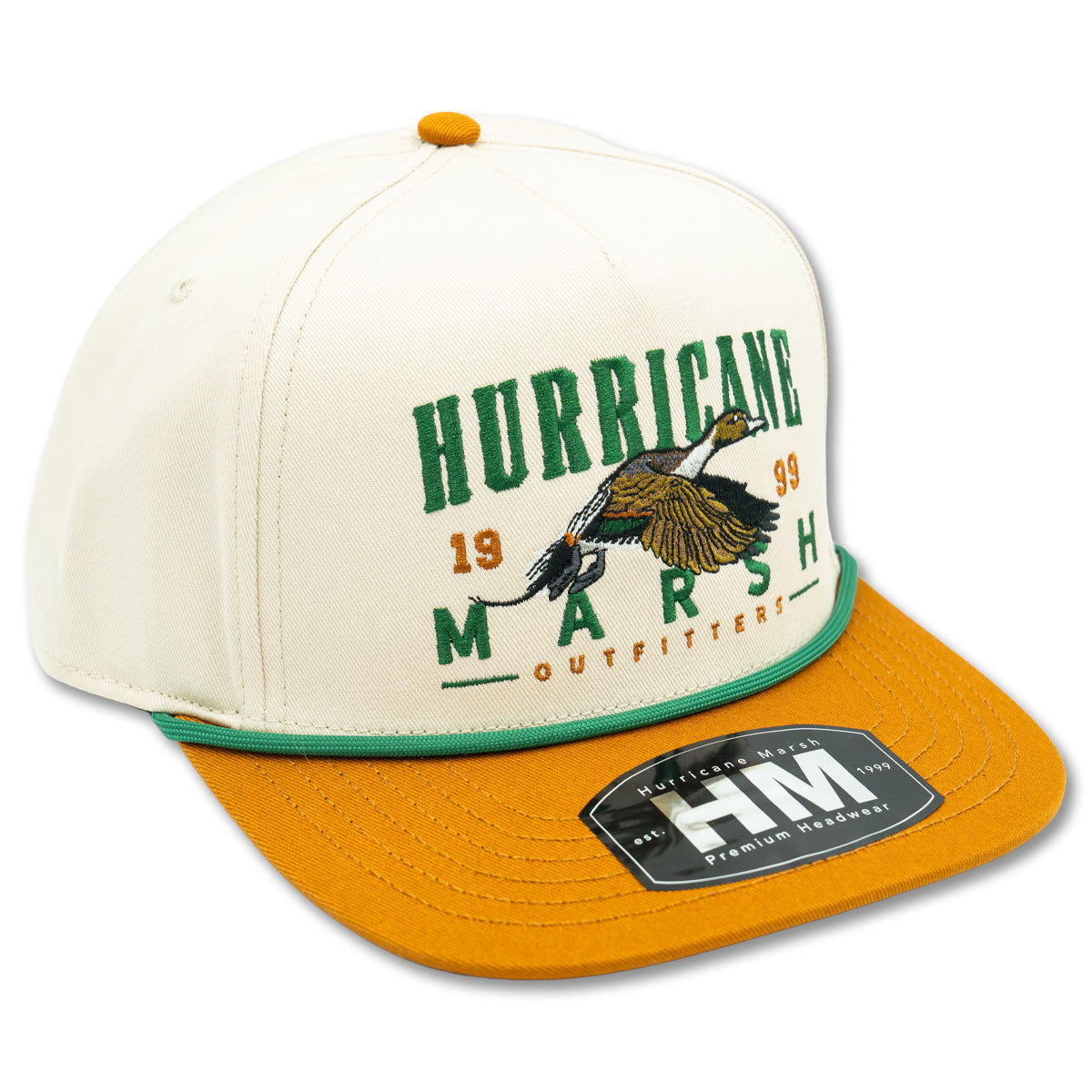 90's Pintail Pro-Style Hat - Offwhite/Bronze – Hurricane Marsh