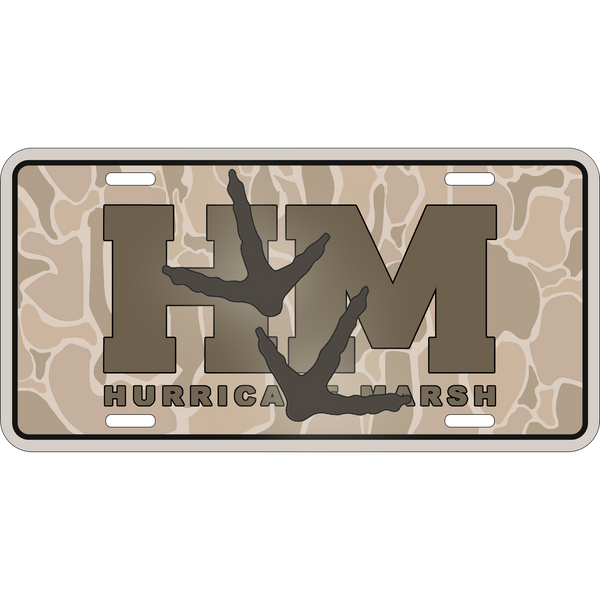 オガサカ　SP−10 ディアミール　フリーライド マジックマウンテン　シール HM Turkey Tracks License Plate – Hurricane Marsh Outfitters