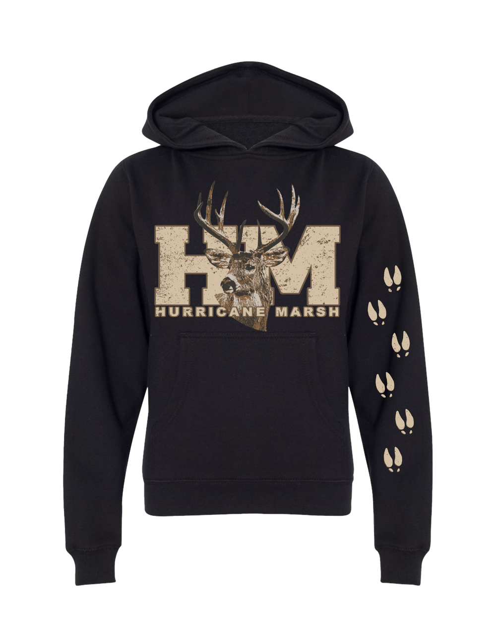 Trophy Buck Youth Black Cotton Hoodie