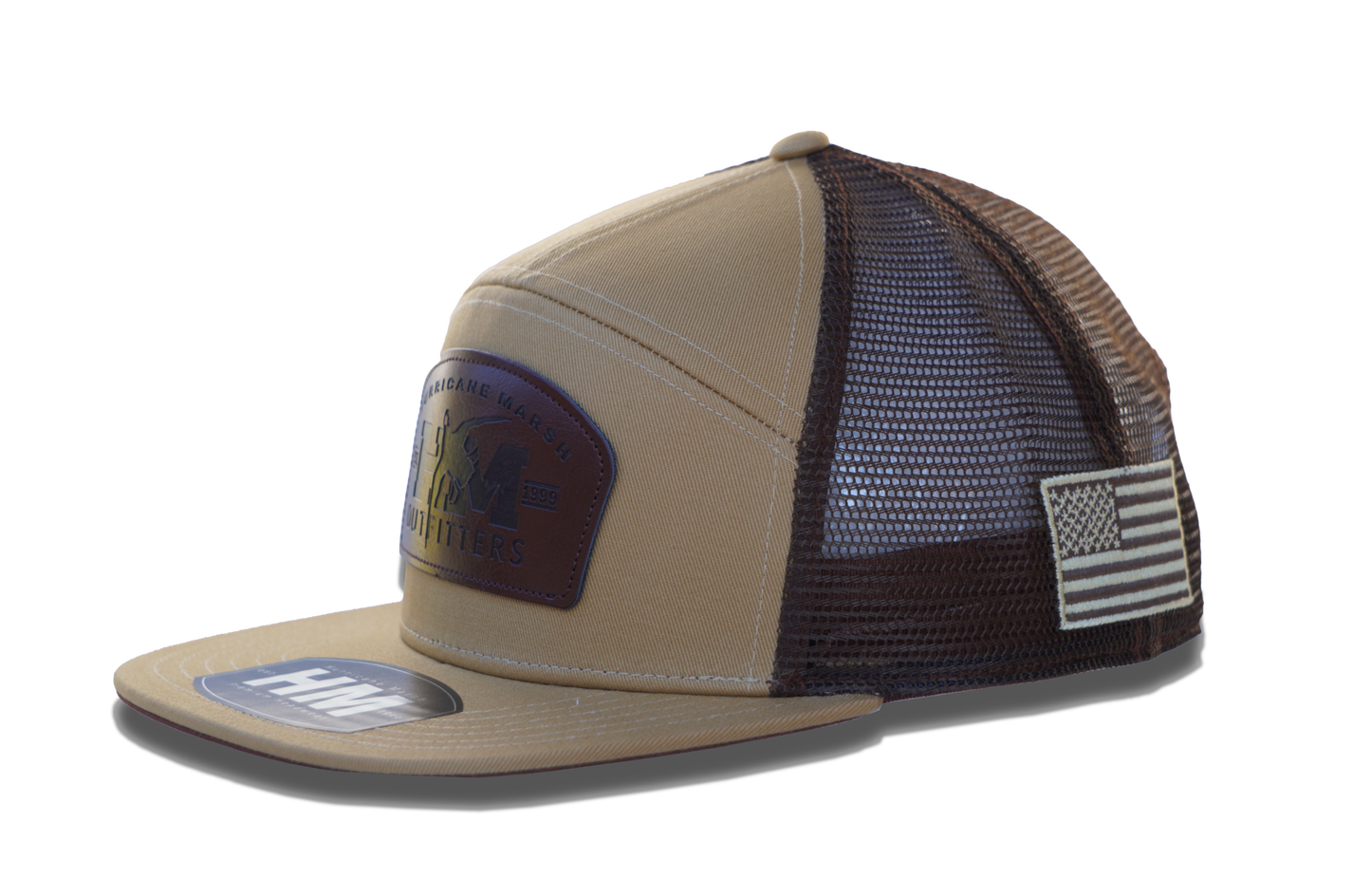 
                  
                    Red Leg Coffee Leather Buckle Patch 7 Panel Hat
                  
                