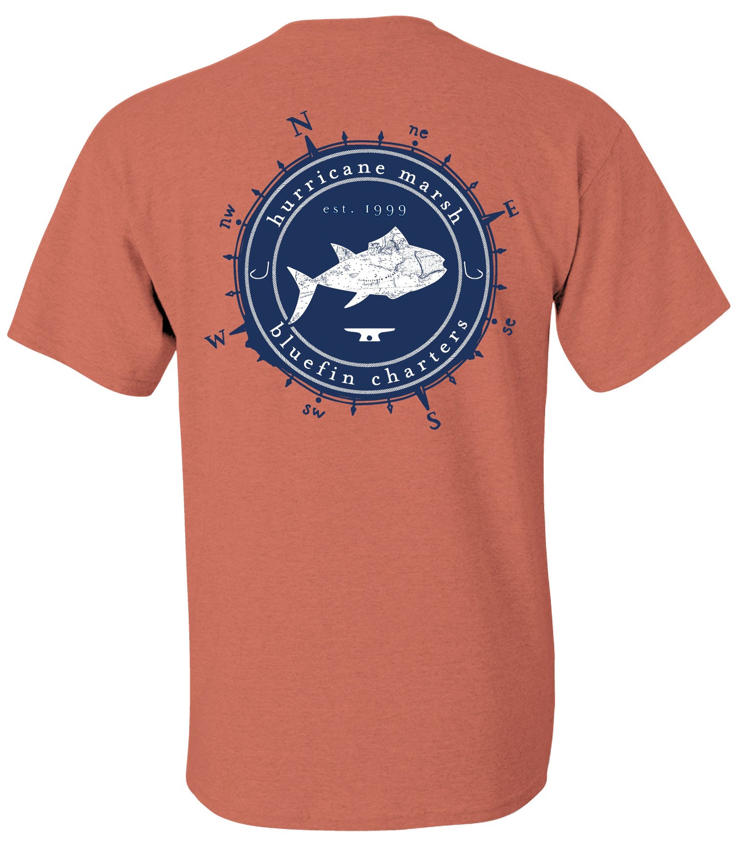 Bluefin Charters Coral T-Shirt x Large